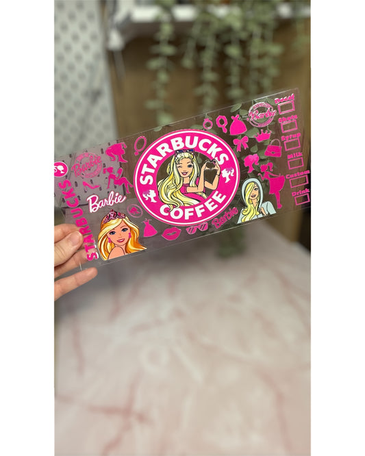 Barbie Starbucks UVDTF